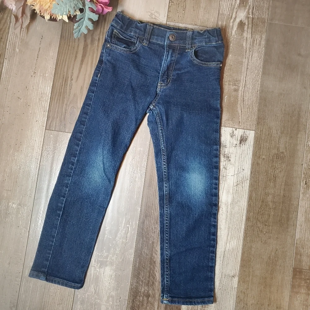 OshKosh B'gosh Dark Wash Skinny Blue Jeans Size 6R Boy NWOT